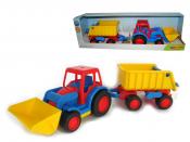 Wader, Трактор-погрузчик с прицепом  "Базик" 7657