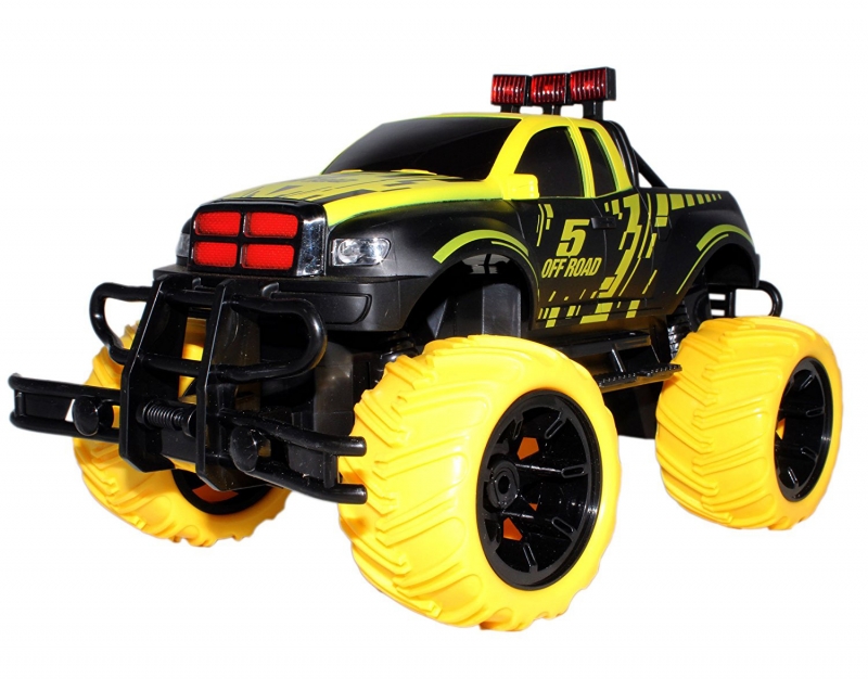 Джип р/у "Змеиная кожа" 1:16, черно-желтый, аккум.