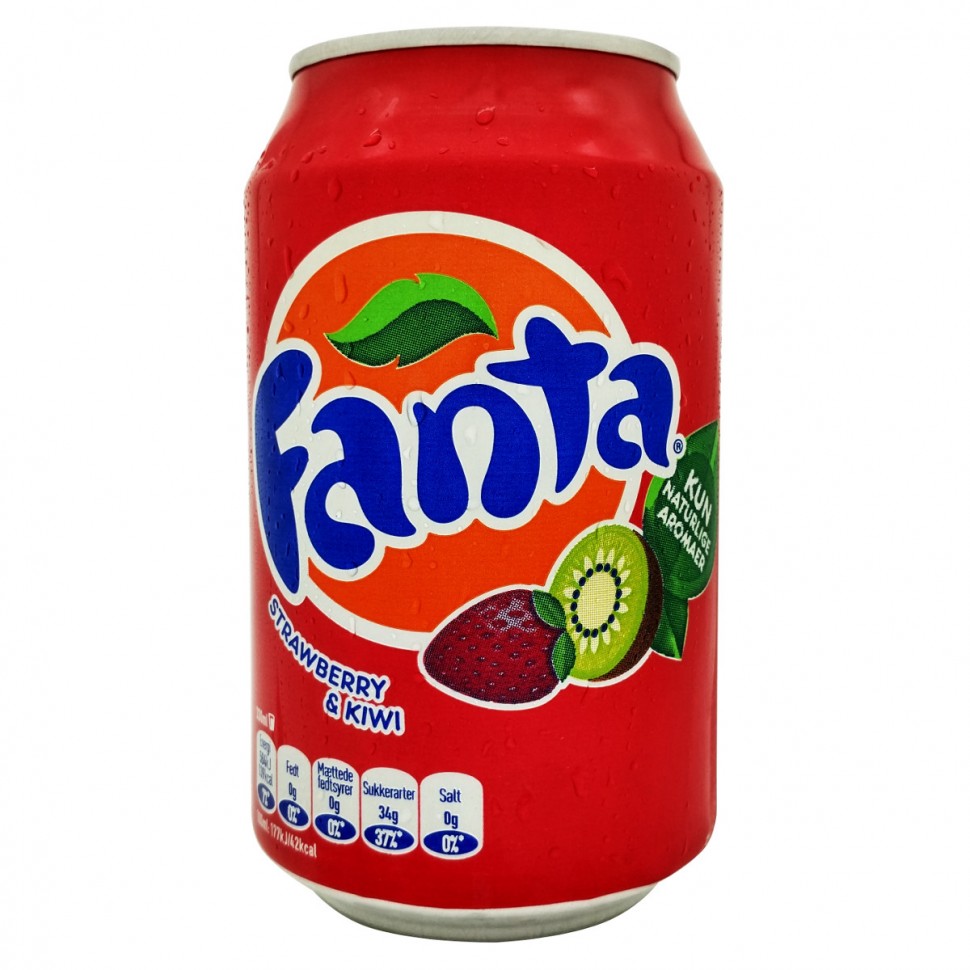 987984 Напиток безалкогольный Fanta Клубника&amp;Киви STRAWBERRY&amp;KIWI , 330 мл