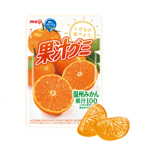 09677 Мармелад жевательный "Meiji" Апельсин с коллагеном 51гр