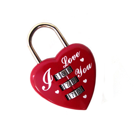 CBS001-032A1-93520 Замочек для влюблённых с кодовым набором