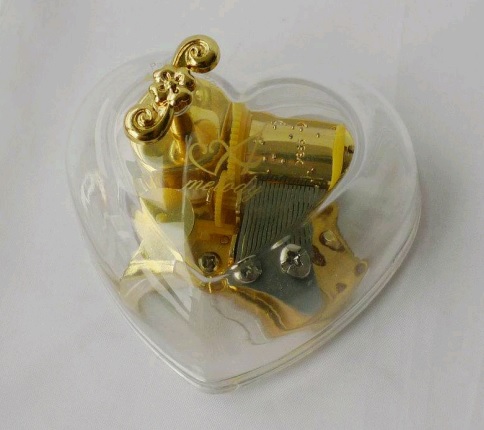 LF19406 Музыкальная шкатулка "Сердце" (золотой)