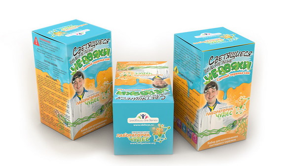 Набор Сделай своими руками Светящиеся полимерные червяки