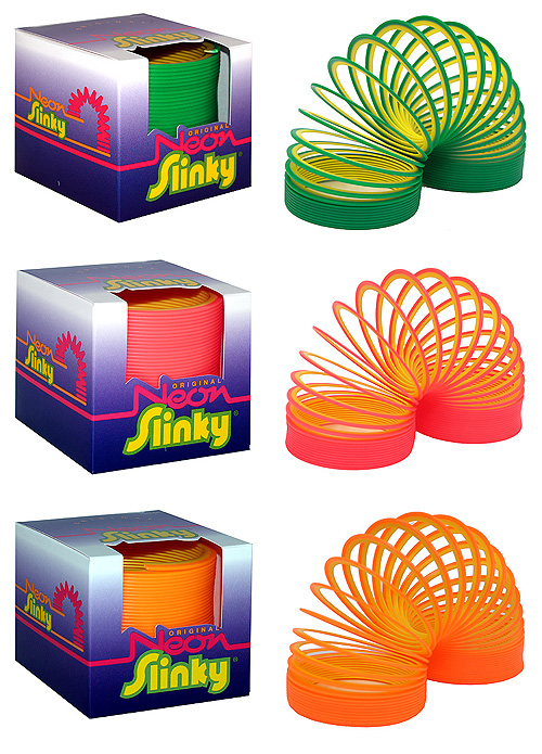 СЛ122 Пружинка Слинки "Неон" 2х-цветная