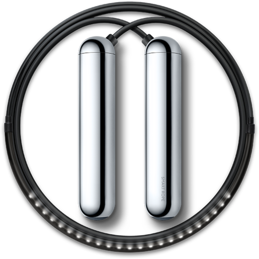 SR_CH_M Умная скакалка Smart Rope. Размер M, 258 см. (на рост 165 - 175 см)(хром)
