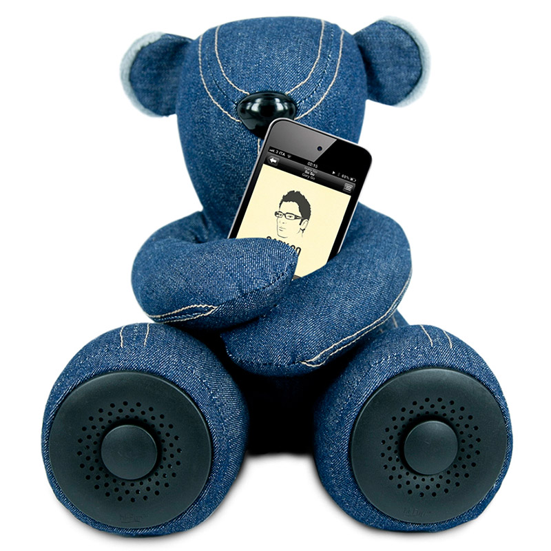 hi-George Портативная колонка "Медведь" (джинсовый)