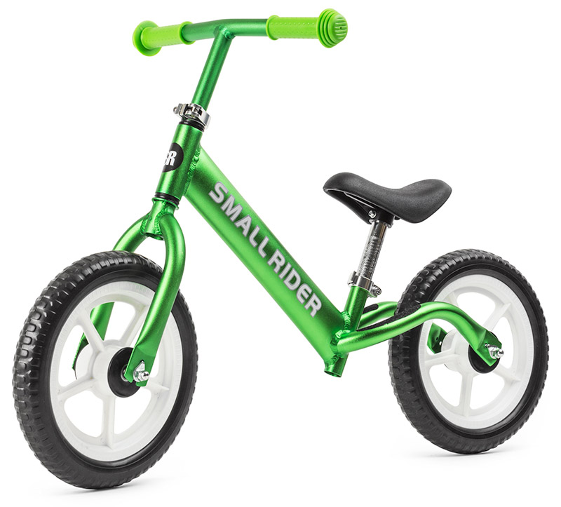 20406 Невероятно легкий беговел Small Rider Foot Racer Light, алюминий (1,9 кг)(зеленый металлик)