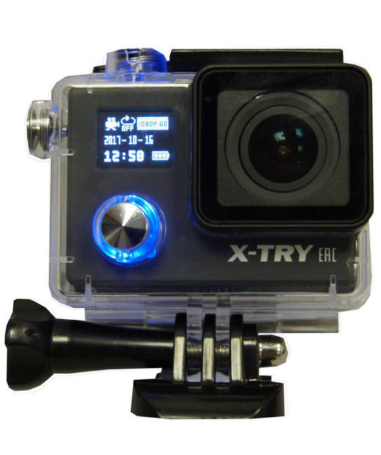 XTC244 Экшн-камера X-TRY 4K real,ночная съемка,стабилизатор