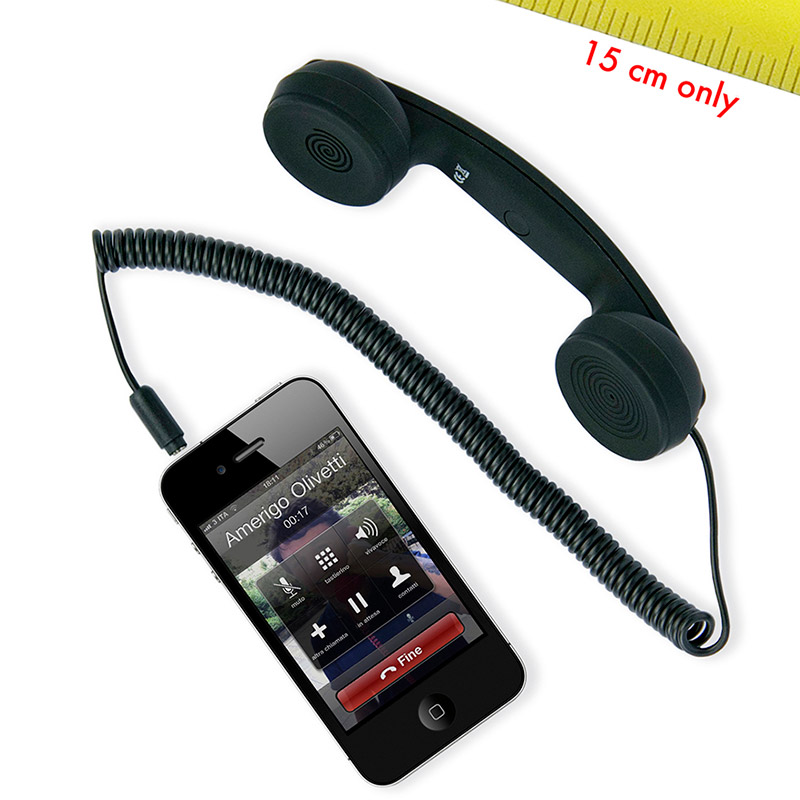 hi-Ring mini Ретро-трубка для разговоров (черный)