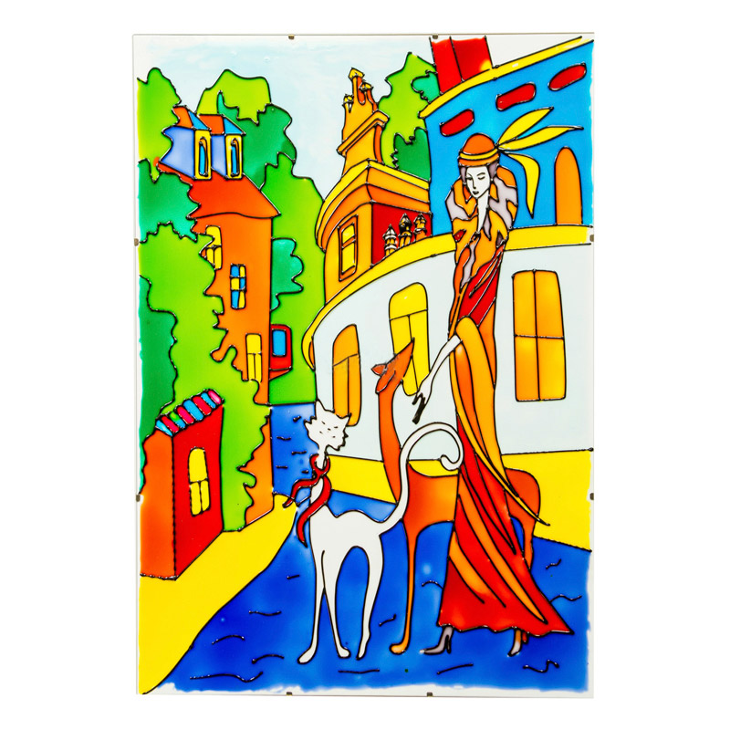 Набор для творчества «Витражная картина «Прогулка»