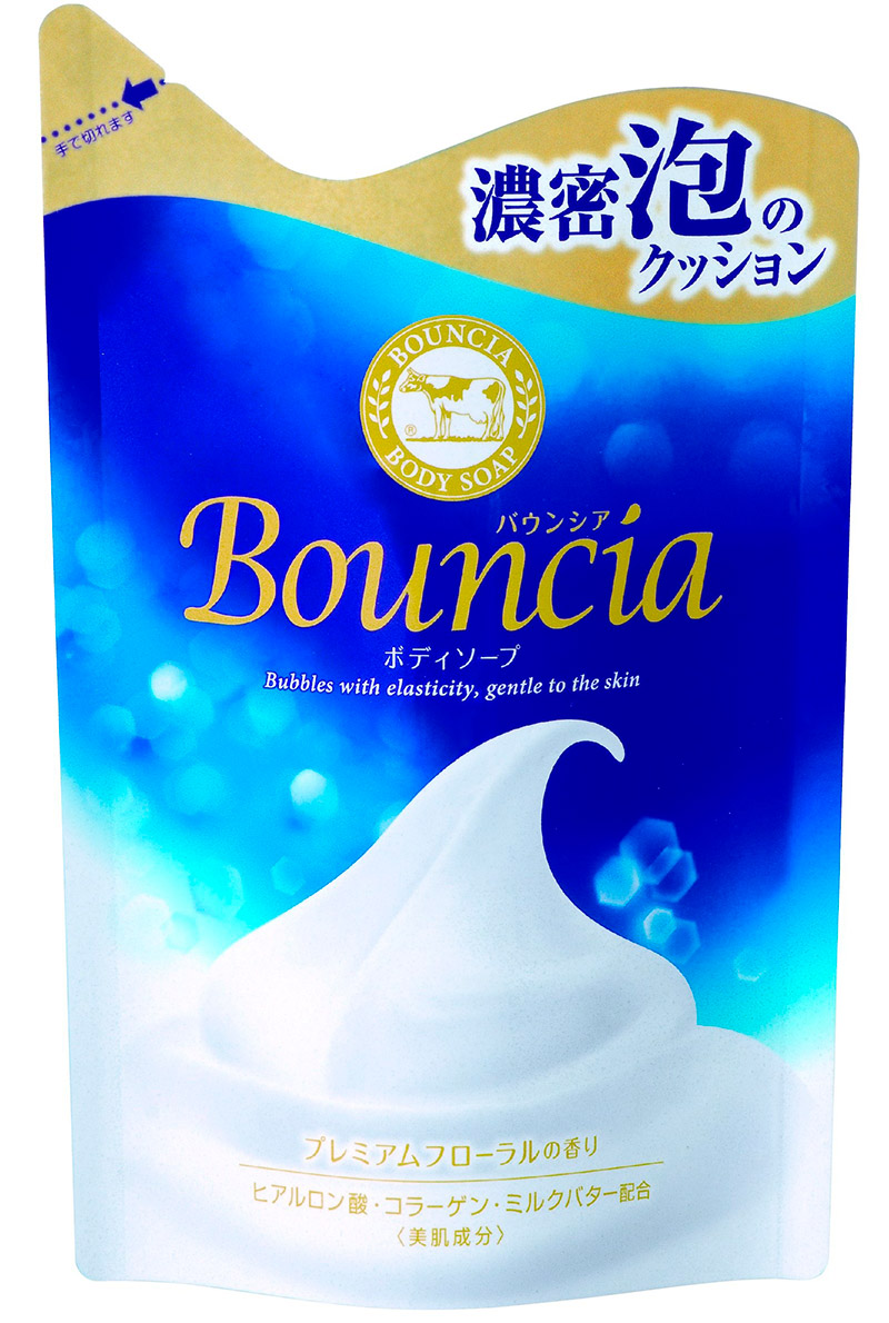 Мыло для тела увлажняющее Cow Bouncia Milky Body Soap со сливками и коллагеном, запаска, 430 мл