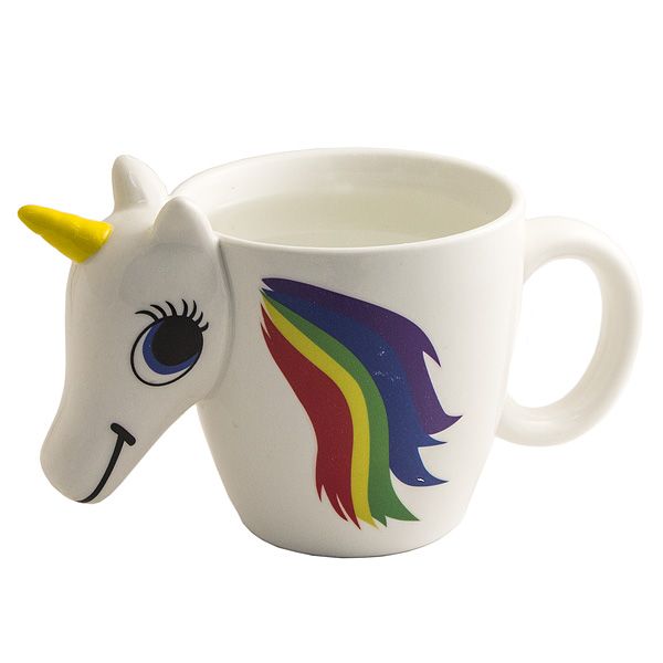 CBS001-023A189 Кружка хамелеон Единорог Эврика