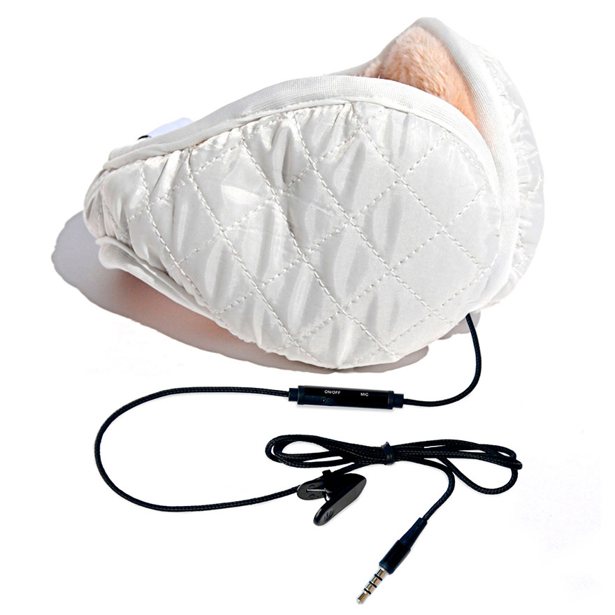 hi-Ear Наушники - гарнитура (стеганые,белые)