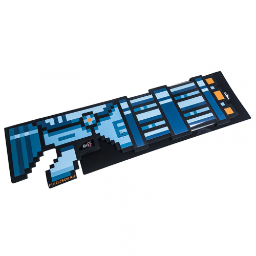 PC08528 Миниган 8Бит Синий пиксельный со звуком 61см