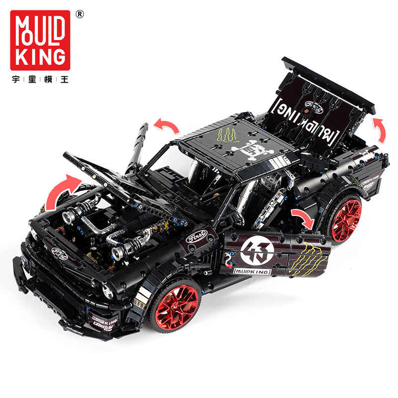 MOULD KING 13108 Конструктор Автомобиль FORD MUSTANG HOONICORN 2943 детали