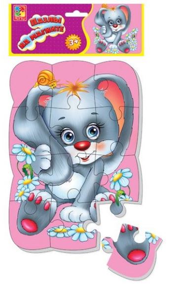 VT3205-34 Пазлы на магните "Зайка"