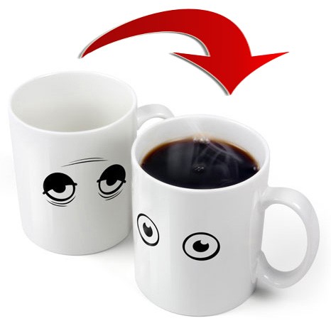 CBS001-023A47-93525 Кружка хамелеон Проснись