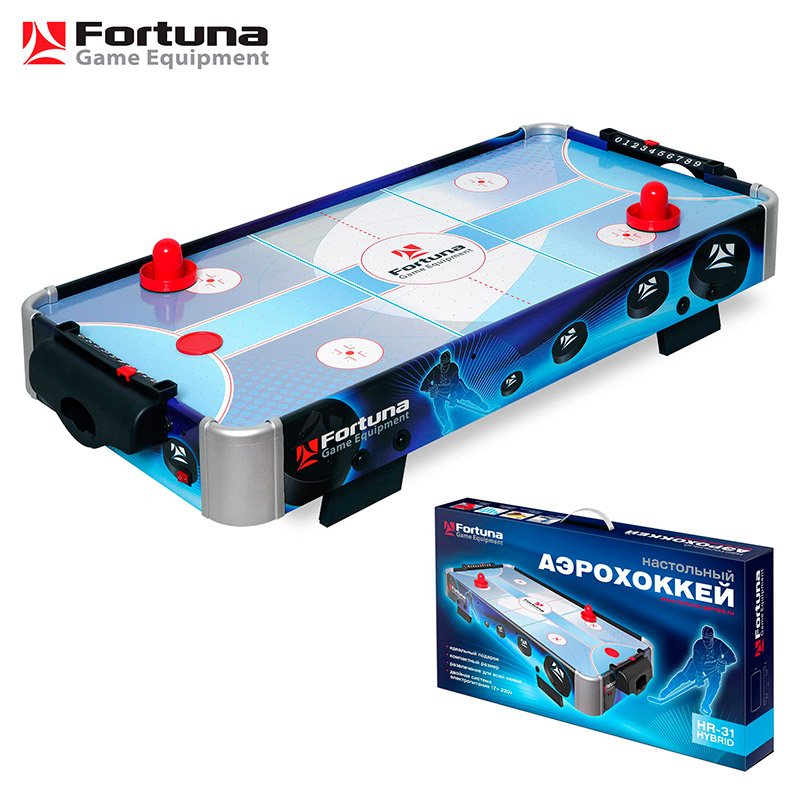 HR-31-07748 АЭРОХОККЕЙ FORTUNA BLUE ICE HYBRID НАСТОЛЬНЫЙ 86Х43Х15СМ